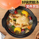Yuanqu electric stew pot, household stew pot, electric casserole, all-in-one ceramic stew pot, baby cooking porridge, baby food supplement pot, health care, Cantonese style simmering soup pot, plug-in electric stew pot, small power, Xiong black porcelain quick stew pot 5L (suitable for 2-6 people)