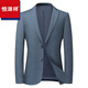 Veste de costume décontracté Hengyuanxiang pour hommes 2025 printemps et automne mince top top coréen slim costume formel 9928 bleu l 175/120-135jin [Jin est égal à 0,5 kg]