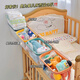 Ywzr Storage Basket Crib Hanging Storage Basket Nachtbeutel Zaun Windelstapfenbox Baby Aufbewahrung Korb transparent hängende Eimer - Gelb kann 2,8 cm hängen
