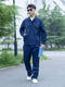 
Qingsifang CNPC work clothes pure cotton summer welding welder set men's red white CNOOC labor protection [extra thick flame retardant suit] containing cotton dark blue 17084A equal size