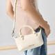 CHARLES/KEITH25 autumn new product knot hand-held crossbody small square dumpling bag CK2-30271635 Cream milk white S