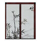 
Sanqihu Chinese-style sliding door living room balcony kitchen partition invisible folding door without punching sliding door A9276 border white