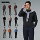 Lilang Machine Washable Wool Sweater Men's Winter Warm Half Turtle Collar Men's Sweater Business Men's Bottoming Sweater