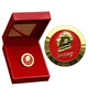 RSRDDY Chairman Mao Badge Golden Red Background Serving the People Badge Mao Zedong Commemorative Badge Head Pin Gift Chairman Mao Badge 1 piece 2.5CM boxed