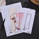 MPPMCK RETRO RETRO LETRA DE LETRA DEL ESTILO CHINO SET CON ALTA AMACIÓN Y NIVEL CONFESSIÓN LETRAS ESCRITAS Y LAS LETRAS AMOR A LA Girly A4 Color Plum Blossom XF9755 Set, 25 sobres + 50 imágenes en total