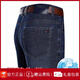 JEEP SPIRIT Jeep Ice Silk Jeans Men's Summer Thin Loose High Waist Straight Pants Middle-aged Casual Large Size Stretch Trousers 3882 Models Zhonglan Thin Style 33 [Wait 2 feet 6]