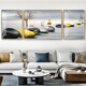 Pinturas de decoración de la sala de estar Simple moderno Sofá Fondo de pared Pinturas colgantes de la pared Atmosférica pinturas de pared de paisaje hj3883 Fulu Doble anuncios [La instalación del paquete está limitada a 5070 a Noble Black Border [Instalación del paquete] [Adecuado para 4.32