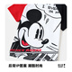 Детская футболка для детей с короткими рукавами Disney Baby Disney для детской одежды средней детской одежды чистое хлопковая кожа, любимая базовая рубашка, летняя красная 120