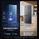 Meiling 510Pro cross-door four-door dual system dual cycle dual evaporator household refrigerator bottom heat dissipation ultra-thin embedded air-cooling first-class energy efficiency dual frequency conversion large capacity upgraded active sterilization and odor removal BCD-510WSP9CZX gray