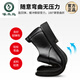 Woodpecker leather shoes men's summer authentic breathable men's casual business formal wear height-raising and pedaling to work black derby 6189 four-season black 39