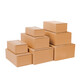 Half-height carton large opening flat paper express box packaging box packaging paper packaging box wholesale customization three-layer half-height 9195*105*67.5mm100 pieces