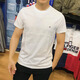 汤米·希尔费格（Tommy Hilfiger）多款圆领新款男士纯色简约百搭短袖T恤 9石楠粉色9804 690/694 版 XL （胸围120-124）
