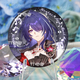 Yusen Ice Star Eisenkonzert Hayao Huangquan Sonntag Fan Animation Mizuko Creative Badge Double Flash Barji School New Valley H3527 Jingyuan [Yintang] -58mm Double Flash Barji