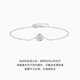 Chao Acer Platinum Diamond Bracelet Women's PT950 Hand Accessories Simple and Fashionable Birthday Gift for Girlfriend Chain Length Approximately 16cm + Tail Chain