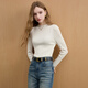 Sancai 2025 new winter half turtleneck sweater base layer slim long sleeves with pullover M