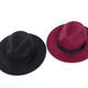 Gisellen popping hat hip-hop performance hat small top hat male British jazz hat small Korean style hip-hop performance burgundy adult M (56-58cm)
