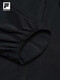Fila Damens gewebte Jacke 2025 Sommer neuer Outdoor-Sport Slim Slim Kapuzenkapsel Top Dark Black-BK XS 155/76A/XS