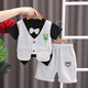 G. Duckkids Kinderbekleidung Jungen Anzug Summer Dünne Baby Kinderkleidung Jungen Handsome Kurzärmel-Hemd Baby Jahrt