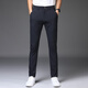 
High elastic ice silk pants for men 2025 summer thin straight loose casual pants for men's fashion brand draped trousers 1098 blue [summer nine-point pants] 28 waist circumference two feet one