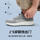 Seven Wolves men's shoes mesh breathable and odor-proof casual shoes for men's walking shoes summer new lace-up sports shoes soft sole shoes black 9922 41