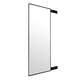 Cradle Rabbit Miroir de garde-robe personnalisée Poussez et tirez le miroir miroir habillage de miroir miroir armoire cachée pliante télescopique miroir miroir miroir perlé blanc 12035 cm noir anti-glissière