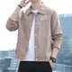 Airmiuu International Brand Jacket Men's Spring и осень 2025 г. Новая замшевая рубашка для рубашки Slim-Fit [] K12806 Black Fleece (Pired Box Puckaging) M [Предлагается 90-120JIN [JIN равно 0,5 кг]]