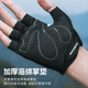 Rockbros Halbfinger -Fahrhandschuhe Fahrradhandschuhe im Freien Mountainbike Sporthandschuhe Kurzfinger Sommer und Frauen Ausrüstung Frühling und Sommer atmungsaktueller halbe Fingerhandschuhe - grauer Schwamm schockdes L -Größe