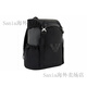 Armani (Armani) EmporioAsv Super Large Eagle estampado con cremallera reciclada Saffiano Leather Reciclada mochila de mochila de mochila básica (bolsa + bolsa de polvo)
