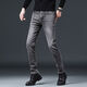 Jeep Spirit Подлинные джинсы Jeep High-класса для мужчин Slim Stright Lemport Thin Elastic Small Small Business Casual Длинные брюки для мужчин 1049 серый обычный обычный размер.