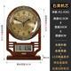 Hanshi (Hense) living room perpetual calendar classical table clock home decoration high-end clock Chinese retro desktop desktop clock HD514 metal dial (quartz movement)