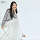 Eifli (eifini) Eifli flowing thin chiffon irregular hem white cake skirt for women 2025 summer new style white S 80-105Jin [Jin equals 0.5 kg]