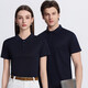 POLO shirt Jingxi self-operated counter quality men's and women's summer casual versatile short-sleeved T-shirts navy blue 4XL