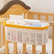 Crib Storage Korb Seite Aufbewahrungskorb Seite Bettbaby Fütterungstisch Windeln Windeln Speichel Handtuch Hanging Bag Same Small Tile_1
