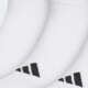 adidas运动纯色篮球袜男女长筒袜吸汗跑步袜耐磨透气毛巾底休闲训练袜 JN4867【三双装白色高筒袜】 XL-鞋码46-48