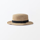 Muji (Muji) Raffia Blattfaser Fein gestricktes Top -Hut -Strohhut gewebter Hut 25 Sommer DBA90A5S Originalfarbe