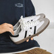 Junfengbird Sommer Extra-große Größe Herrenschuhe 45 lässige weiche alleinige Schuhe Herren 46 Japanische Nische weiße Schuhe 47 Retro Moralische Trainingschuhe 48 9715 Weiß grau 45