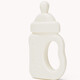 New baby silicone teether, bottle chew, nano silver teething stick, small month old, high temperature resistant baby bite, milky white bottle type teether, 1 pack