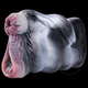 Geeba Aircraft Cup Masturbation Famme Disvice for Men Simulation Animal Double Channel Manual Cup lent Playing Toys Toys Adult Sex Toys Zebra 6189 [Dual Channel Penis Long 13 / Anal Long 13]