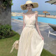 Miao Yijia White Kleid Frauenrock Sommer 2025 Neue High-End-Kleider am See
