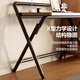 Yupin folding table computer table simple desk study table office training table BGZ780 single layer walnut 80*50