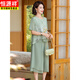 Hengyuanxiang Mama m ma Sommeranzug Set 2025 Neue große Größe mittleren und älteren Frauen Kurzarmdelme modische und modische Chiffon-T-Shirt 826 Red (Set) 2XL empfohlen 110-125jin [Jin entspricht 0,5 kg]