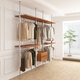 Yusenyi, der mittelalterliche Metallgarderobe, Metro Art Hanging Rack, offenes Schlafzimmer begehbar