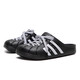 Adidas official ship store casual shoes men's shoes summer new sports shoes outdoor breathable hole shoes beach slippers JH9848 black 39