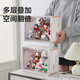 Jingdong-made blind box display box layered transparent dust-proof figure storage box Bubble Mart labubu display stand 3-layer ladder