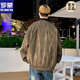 罗蒙（ROMON）外套男士春秋2025新款夹克薄款上衣服青少年痞帅休闲工装褂子新品 K15832白灰 M