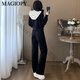 Magiopy International Luxury High-End-Marke Light French Style Casual Mode-Modeanzug für Frauen 2025 Spring Mode modisch altersreduzierende schwarze Jacke, schwarze zweiteilige Sets (100jin [Jin Equals Equals])
