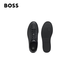 Hugo Boss BOSS New Year's Gift Men's 25th Winter New Embossed Logo Leather Sneakers 005-Black 42