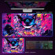 CLCEYRGB luminous mouse pad large Pokémon Genggui e-sports game keyboard pad animation table mat atmosphere light strip DD-3291 upgraded RGB Genggui 1000x500mm 4mm