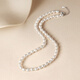 Saturday Fortune S925 Silver Pearl Necklace Girl Birthday Gift X0512047 Rice Pearls 5-6mm 40+3cm