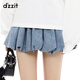 
DZZIT jeans 2025 spring new denim style flower bud light and vitality early spring pants women 3J1R1591S blue S